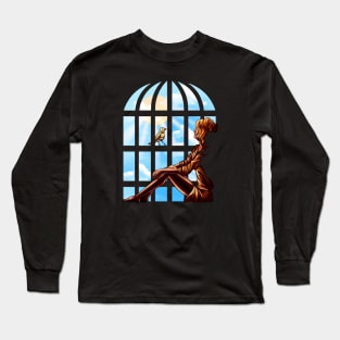 Caged Long Sleeve T-Shirt